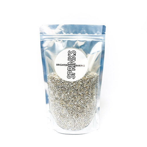 Sprinks Metallic SILVER Jimmies 1mm - 500g