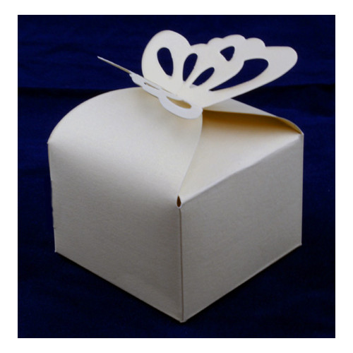 Favour Box  Butterfly Ivory (10)