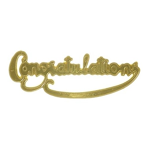 Plaque  Congratulations Gold (Ea)