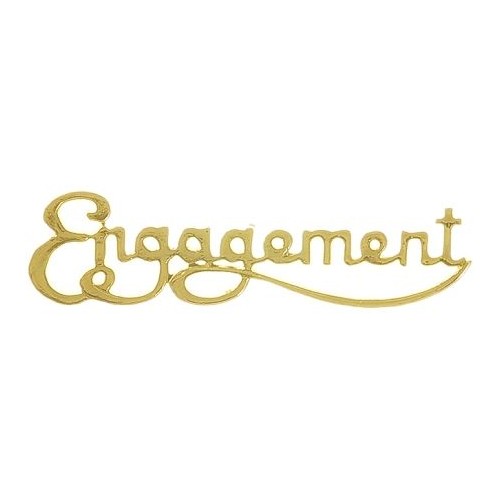 Plaque  Engagement Gold (Pk 24)