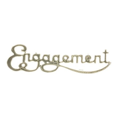 Plaque  Engagement Silver (Pk 24)