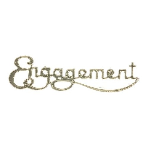 Plaque  Engagement Silver (Ea)