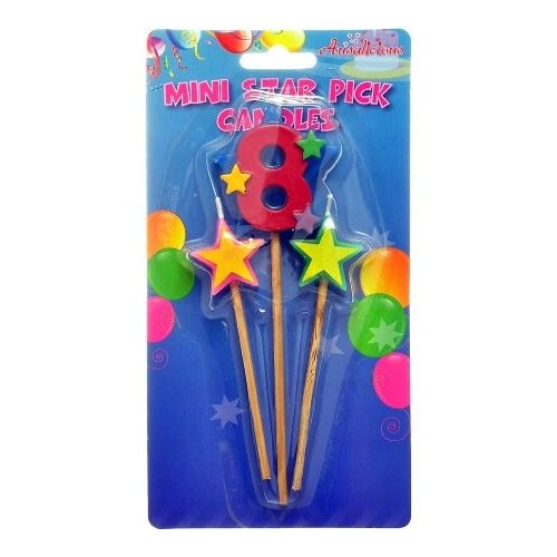 Candle - Mini Star Pick 8 (1)