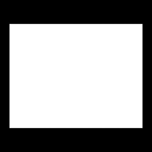 4mm MDF Board White Rectangle 12x16in