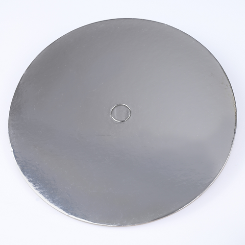 Perforated Cake Board Silver  8" ( 10 pack )