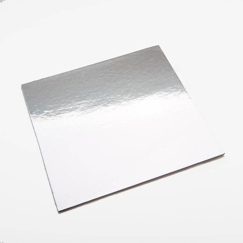 3mm Cake Board Std 09" Square Silver (5 pack )