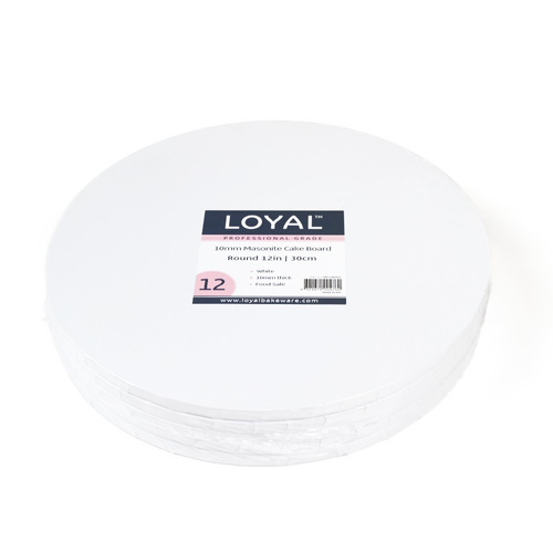 10mm Masonite  Board White Round 12" 
