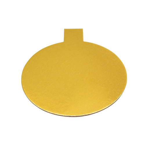 Tab Slice Board 100mm Round GOLD (50)