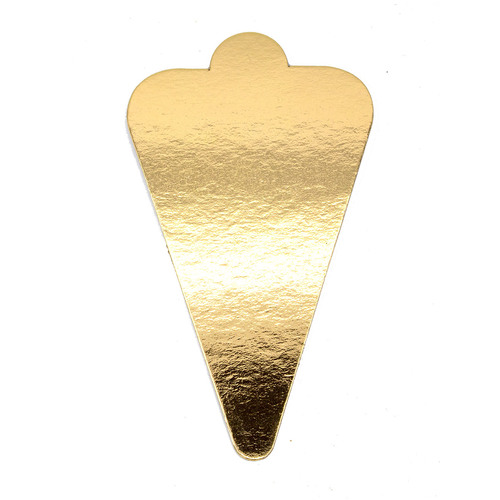 Tab Slice Board 120 x 75mm Triangle GOLD (100)