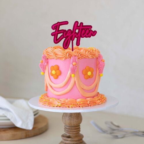 EIGHTEEN - Hot Pink/Pink Layered Topper