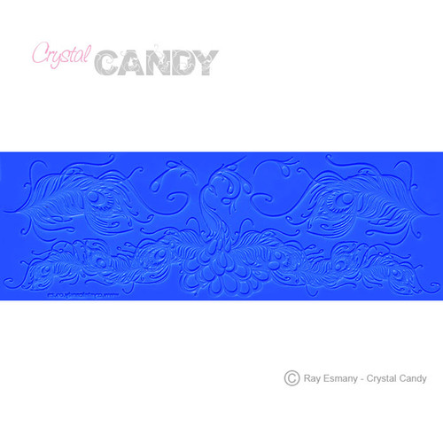 Crystal Candy Gold Lace Mat  Peacock