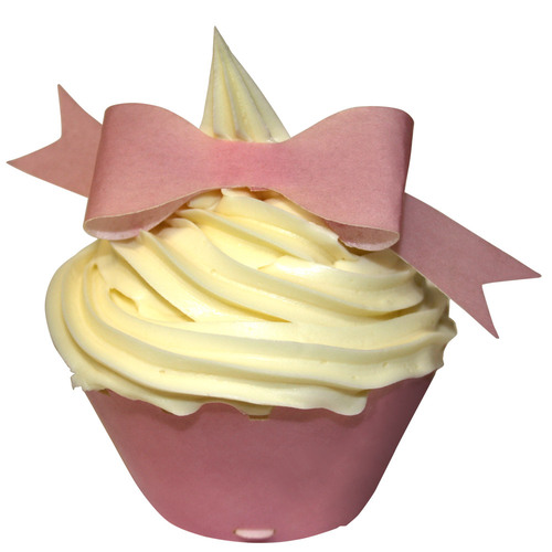 CDA Edible Baby Pink Bows (10)   BEST BEFORE SEPT 22