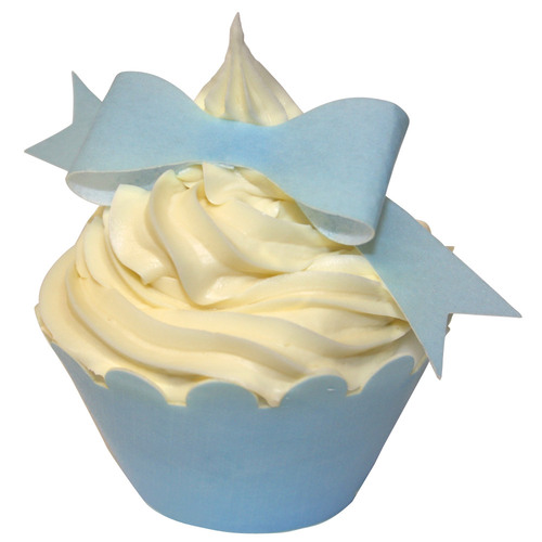 Edible Baby Blue Bows (10) Best Before Sept 22