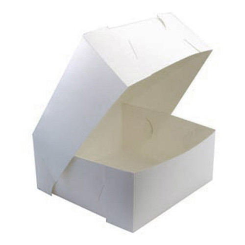 9x9x5" Cake Box 500um PE Milkboard (100)