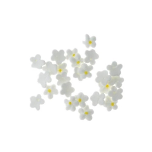 Flower  5 Petal Baby White 1cm (150)