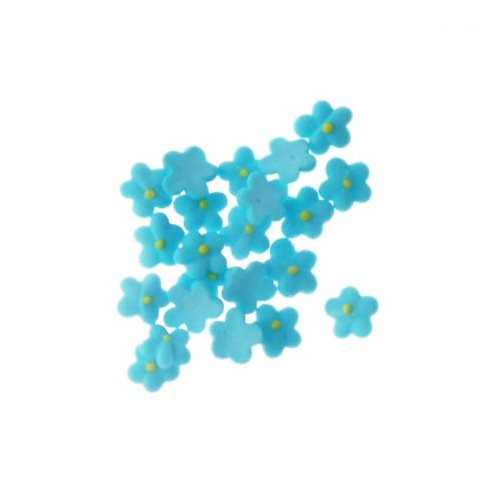 Flower  5 Petal Baby Blue 1cm (150)