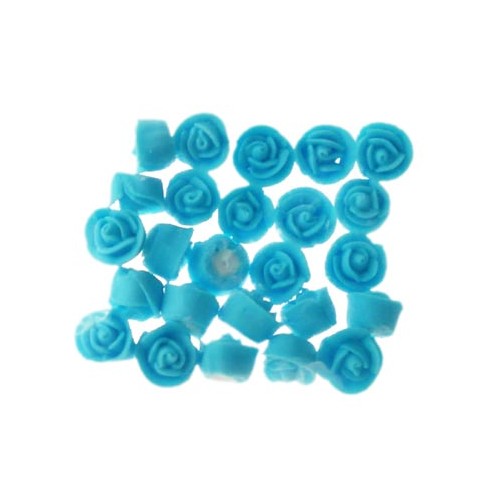 Rose  Whirl Baby Blue 1.3cm (Box 150)