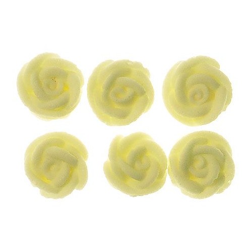 Rose  White Swirl Small 1.5cm (Bx 128)