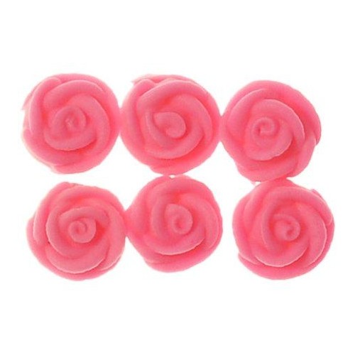 Rose  Pink Swirl Med 2cm (Bx 144)