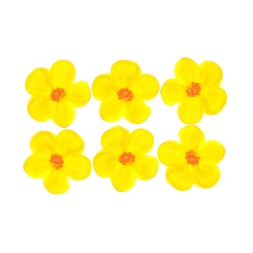 Flower  5 petal Lemon Small 2cm (Box 200)