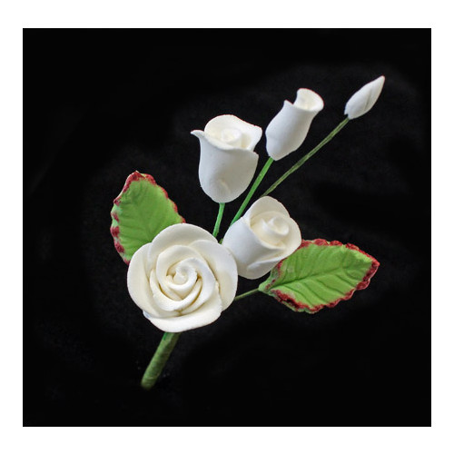 Rose Spray  White Mini 50mm (Box 20)