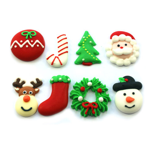 Christmas Assort 25mm   Reusable Clear Pack  (10)