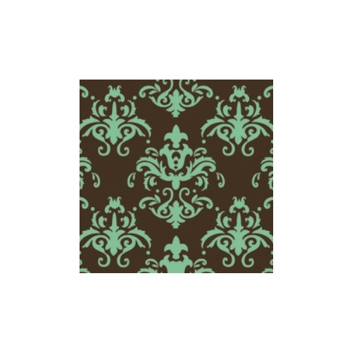 Choc Transfer Sheet  Teal Damask (Ea)