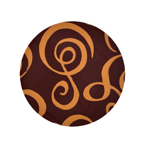 Choc Transfer Sheet Curls Gold (Ea)