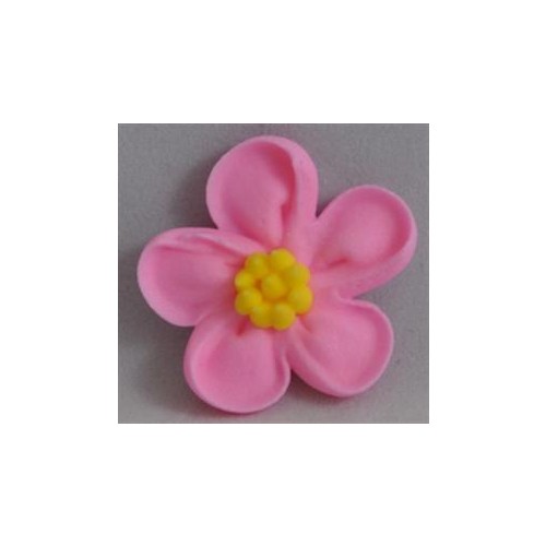 Flower 5 Petal Large Pink 33mm (128)