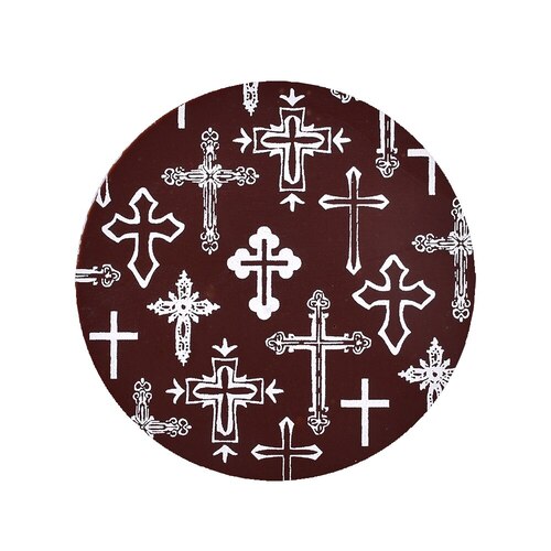 Choc Transfer Sheet Religion Cross (Ea)