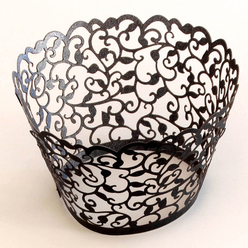 C/C Wrapper Pearl Black Filigree (12)