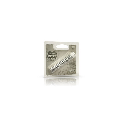 RD Edible Shapes - SILVER HEARTS 2g (ea) 