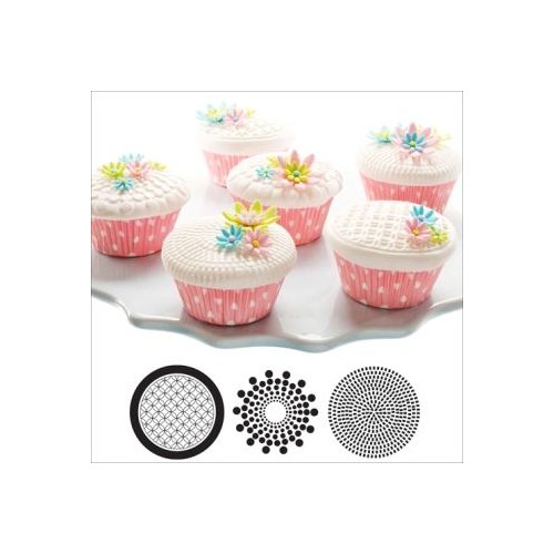 Cupcake and Cookie Textured Tops  Geometric