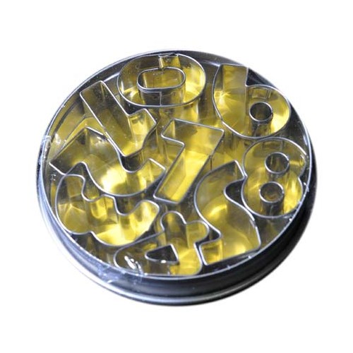 Cutter  Tin Set 9pc Number 35mm 10cm (Ea)