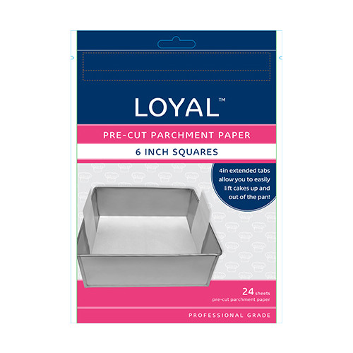 Pre Cut Parchment Paper 6in Square (PK24)