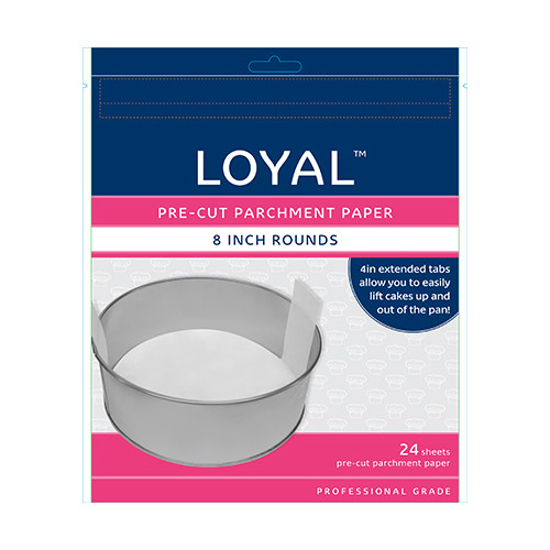 Pre Cut Parchment Paper 8in Round (PK24)
