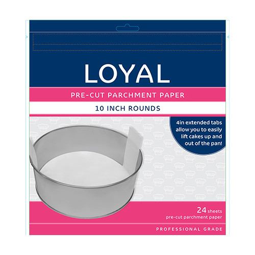 Pre Cut Parchment Paper 10in Round (PK24)
