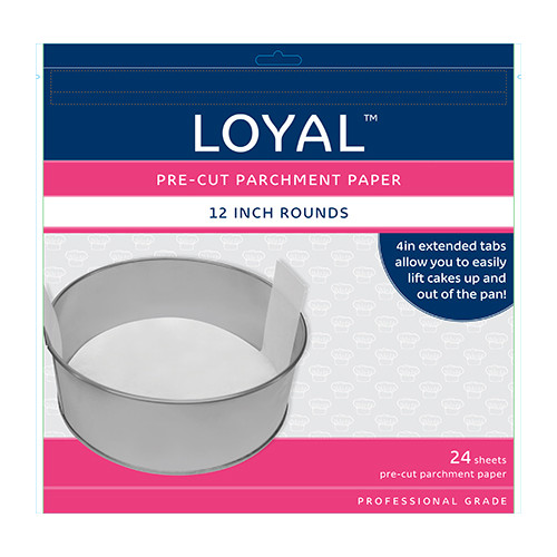 Pre Cut Parchment Paper 12in Round (PK24)