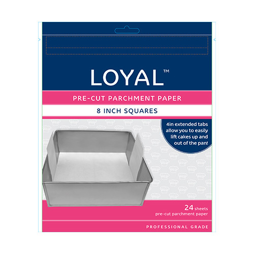Pre Cut Parchment Paper 10in Square (PK24)