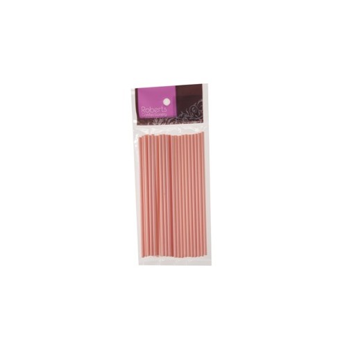 Lollipop Sticks  150mm Baby Pink (25 pk)