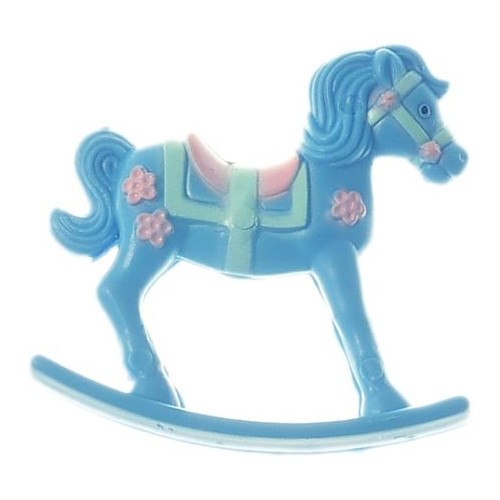 Figurine  Rocking Horse Blue 60mm (Ea)