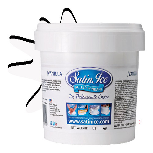 Satin Ice 5Kg White/Vanilla Icing