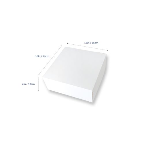 Cake Box 10x10x4" Milkboard