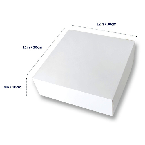 Cake Box 12x12x4" Milkboard