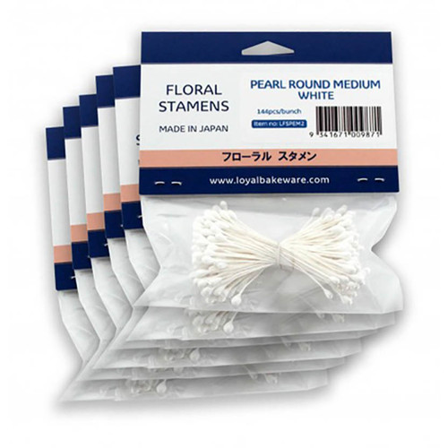 Stamen Pearl Round White - Medium