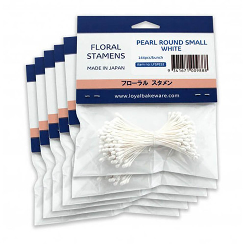 Stamen Pearl Round White - Small