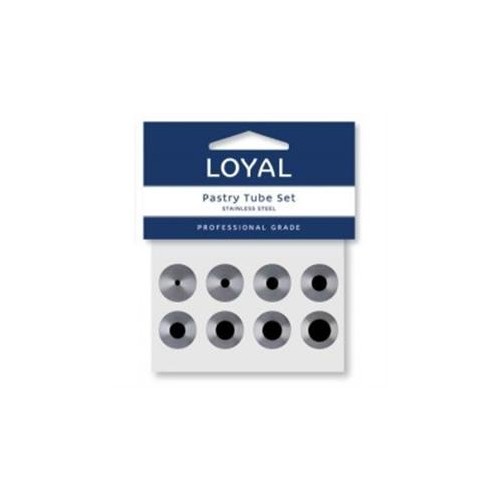 Nozzle Set ROUND Stainless Steel (8pk)
