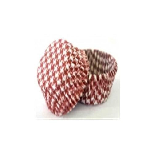 Patty Pan #750 Burgundy/Red Hounds Tooth  (24)