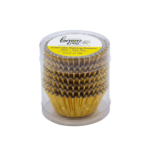 Mini Patty Pans #360 GOLD FOIL 100pc