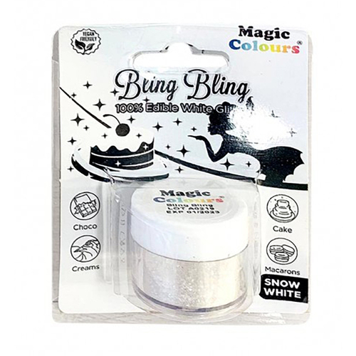 Bling Bling Edible Snow White Glitter 10ml